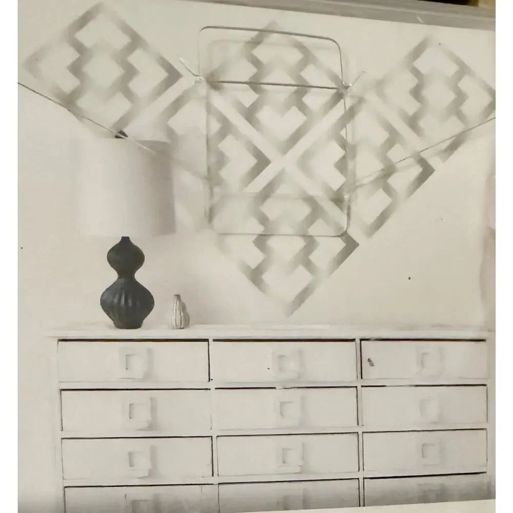 NIB Jonathan Adler Wallpops Peel/Stick Wall Art Kit-Silver Metallic Nixon